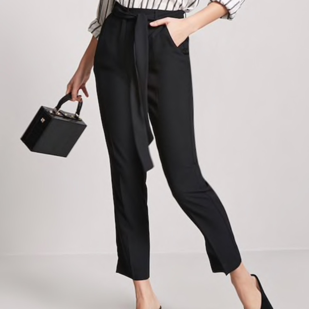 Forever 21 Crepe High Waist Pants